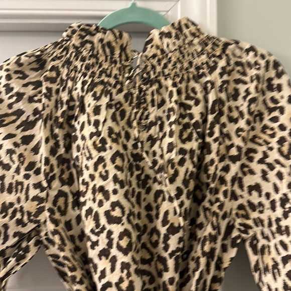 NWOT J. Crew Puff Sleeve Dress in leopard print - Picture 8 of 11